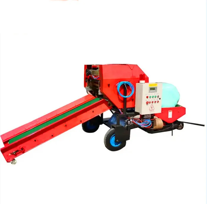 Automatic silage bale wrapping machine
