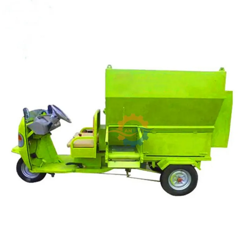 Electric three-wheel feed spreader