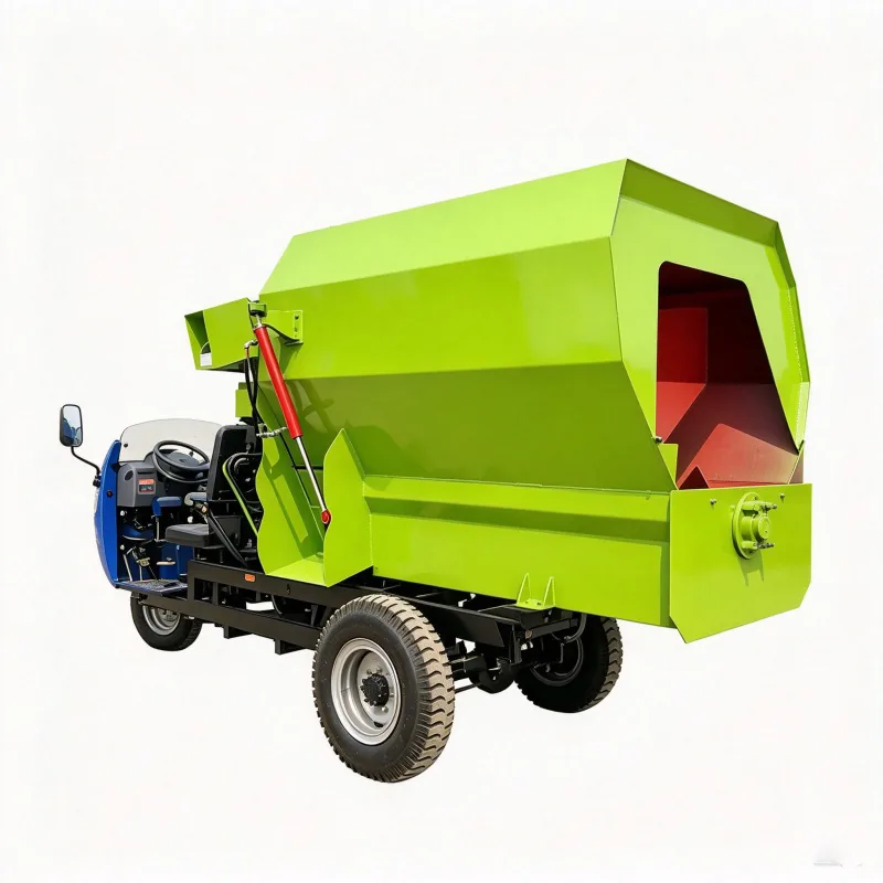 Three-Wheel Horizontal TMR Mixer supplied by Anlan Machinery